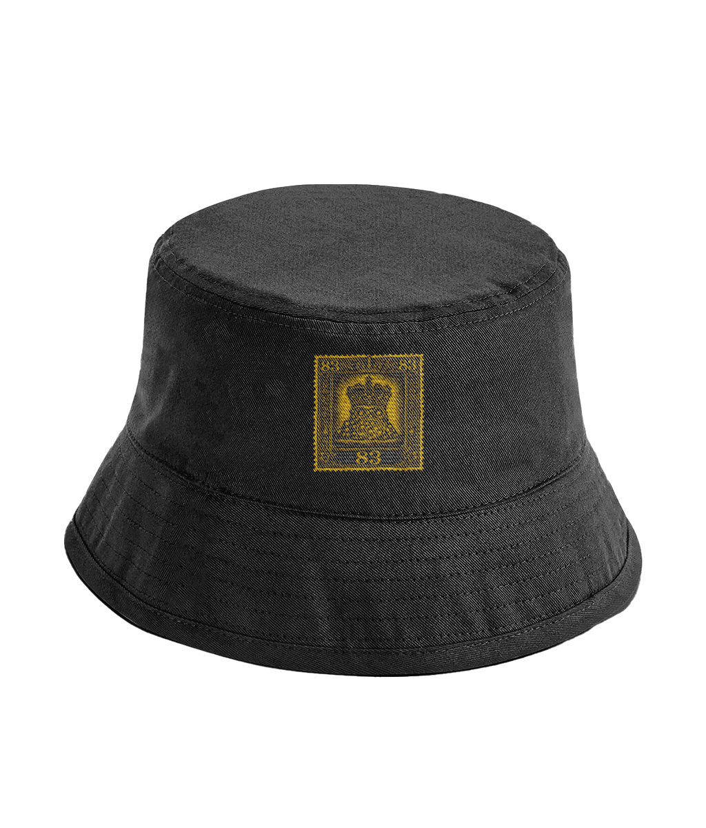 Beechfield Organic cotton bucket hat firebelly stamp